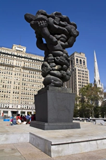 Images Dated 5th October 2008: Government Of The People sculpture by Jacques Lipchitz, Municipal Services Building Plaza