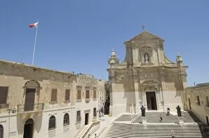 The Gozo Cathedral inside the Citadel, Victoria (Rabat), Gozo, Malta, Europe