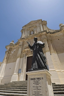 The Gozo Cathedral inside the Citadel, Victoria (Rabat), Gozo, Malta, Europe