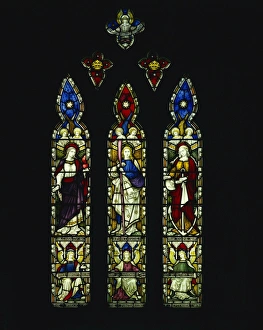 Northumbria Prints: The Grace Darling window, St. Aidans church, Bamburgh, Northumberland