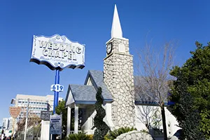 Sign Prints: Graceland Wedding Chapel, Las Vegas, Nevada, United States of America, North America