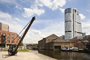 Leeds Prints: Granary Wharf and Bridgwater Tower, Leeds, West Yorkshire, England, United Kingdom, Europe