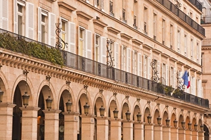 Stereotypical Prints: The grand arcades of Rue de Rivoli in Paris, France, Europe