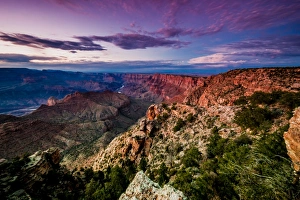 Purple Prints: Grand Canyon scenic, UNESCO World Heritage Site, Arizona, United States of America