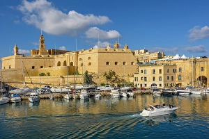 Cospicua Prints: Grand Harbour looking towards Cospicua, Malta
