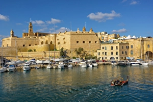Cospicua Prints: Grand Harbour looking towards Cospicua, Malta