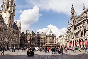 Squares Prints: The Grand Place (Grote Markt), the central square of Brussels