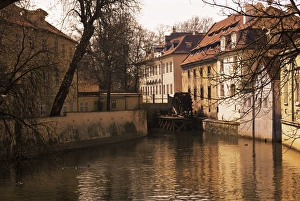 Water Mill Prints: Grand Priors Mill (Venice of Prague), Kampa Island, Prague, Czech Republic, Europe