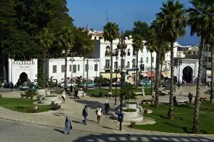 Images Dated 25th October 2010: Grand Socco (April 9 1947 Square), New City, Tangier, Morocco, North Africa, Africa