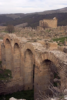 Images Dated 24th December 2007: Grand Thermes (large baths), Roman site of Djemila, UNESCO World Heritage Site