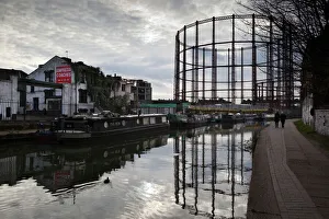 Canal Prints: Grand Union Canal, Hackney, London, England, United Kingdom, Europe