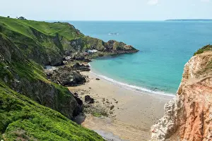 Guernsey Prints: Grande Greve Bay viewed from La CoupÃ©e