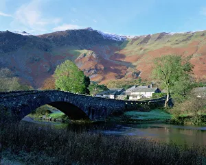 Lake District Prints: Grange in Borrowdale, Lake District National Park, Cumbria, England, United Kingdom