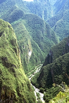Machu Picchu Prints: Granite gorge of Rio Urabamba