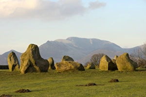 Keswick Prints: Grassmoor, 851 feet, from Castlerigg Stone Circle