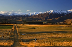 Descend Prints: Gravel road and Hawkdun Range