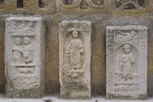 Tomb Stones Prints: Gravestones currently at the museum taken from the Roman site of Timgad