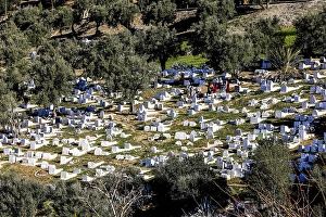 Burial Prints: Graveyard in Moulay Idriss Zerhoun, Morocco
