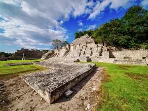Campeche Prints: Great Acropolis, Edzna Archaeological Site, Campeche State, Mexico