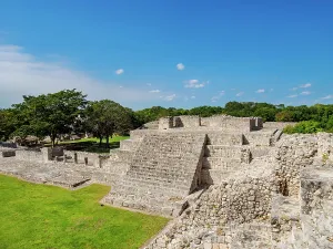 Campeche Prints: Great Acropolis, Edzna Archaeological Site, Campeche State, Mexico