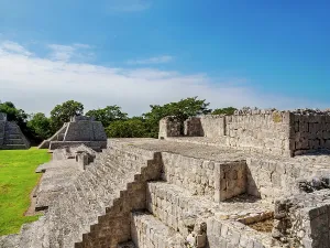 Maya Prints: Great Acropolis, Edzna Archaeological Site, Campeche State, Mexico