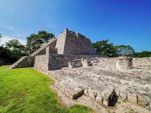 Monumental Prints: Great Acropolis, Edzna Archaeological Site, Campeche State, Mexico