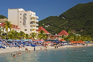 Philipsburg Prints: Great Bay Beach, Philipsburg, St