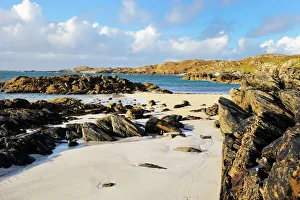 Scottish Prints: Great Bernera beach, Isle of Lewis, Western Isles, Scotland, United Kingdom, Europe