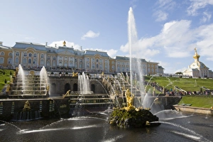 Royal Residence Prints: Great Cascade with Great Palace in the background
