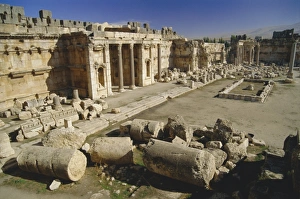 Great Court Prints: The great court in the acropolis of Baalbek