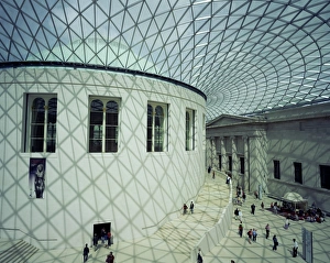 British Museum Prints: The Great Court, British Museum, England, United Kingdom, Europe