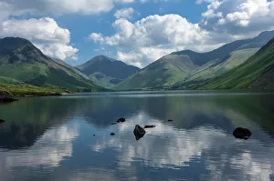 Cumbria Prints: Great Gable, Lingmell, and Yewbarrow, Lake Wastwater, Wasdale, Lake District National Park