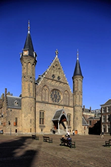 Parliament Building Prints: Great Hall, Binnenhof Building, The Hague, South Holland, Netherlands, Europe