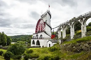 The Great Laxey Wheel, Isle of Man, crown dependency of the United Kingdom, Europe