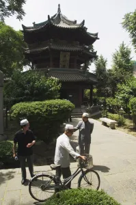 Xian Prints: The Great Mosque located in the Muslim Quarter home to the citys Hui community