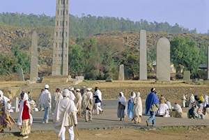 Clothes Prints: The Great Stelai, Axoum, Ethiopia, Africa