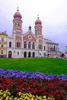 Star Prints: The Great Synagogue, Pilsen (Plzen), Western Bohemia, Czech Republic, Europe