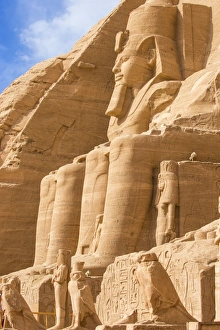 Abu Simbel Prints: The Great Temple (Temple of Ramses II), Abu Simbel, UNESCO World Heritage Site, Egypt