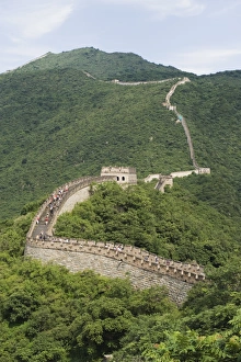 Images Dated 15th August 2008: Great Wall of China, UNESCO World Heritage Site, in summer time, Mutianyu