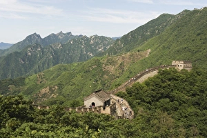 Images Dated 15th August 2008: Great Wall of China, UNESCO World Heritage Site, in summer time, Mutianyu