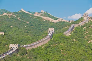 Images Dated 29th August 2010: The Great Wall of China, UNESCO World Heritage Site, Badaling, near Beijing, China, Asia