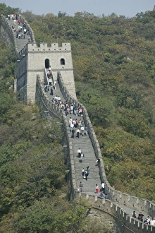Mutian Yu Prints: The Great Wall at Mutianyu, UNESCO World Heritage Site, near Beijing, China, Asia