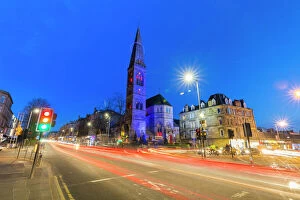 Night Time Gallery: Great Western Road and Oran Mor at Glasgow West End, Glasgow, Scotland, United Kingdom