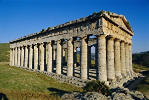 The Greek Doric temple of Segesta