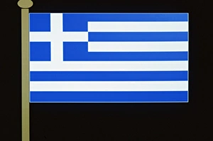 Illustration Prints: Greek flag