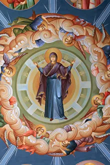 Images Dated 20th April 2006: Greek Orthodox ceiling fresco, Thessaloniki, Macedonia, Greece, Europe