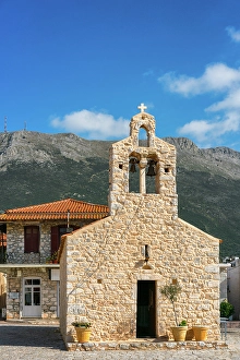 Pots Prints: Greek Orthodox church in Areopoli, Mani Peninsula, Peloponnese, Greece