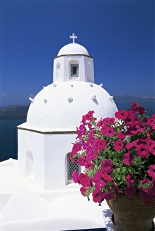Fira Prints: Greek Orthodox church in Fira
