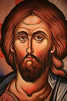 Images Dated 20th April 2006: Greek Orthodox icon depicting Christ, Thessaloniki, Macedonia, Greece, Europe