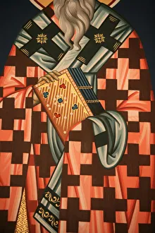 Images Dated 19th April 2006: Detail of Greek Orthodox icon depicting St. Theonasos of Thessaloniki, Thessaloniki
